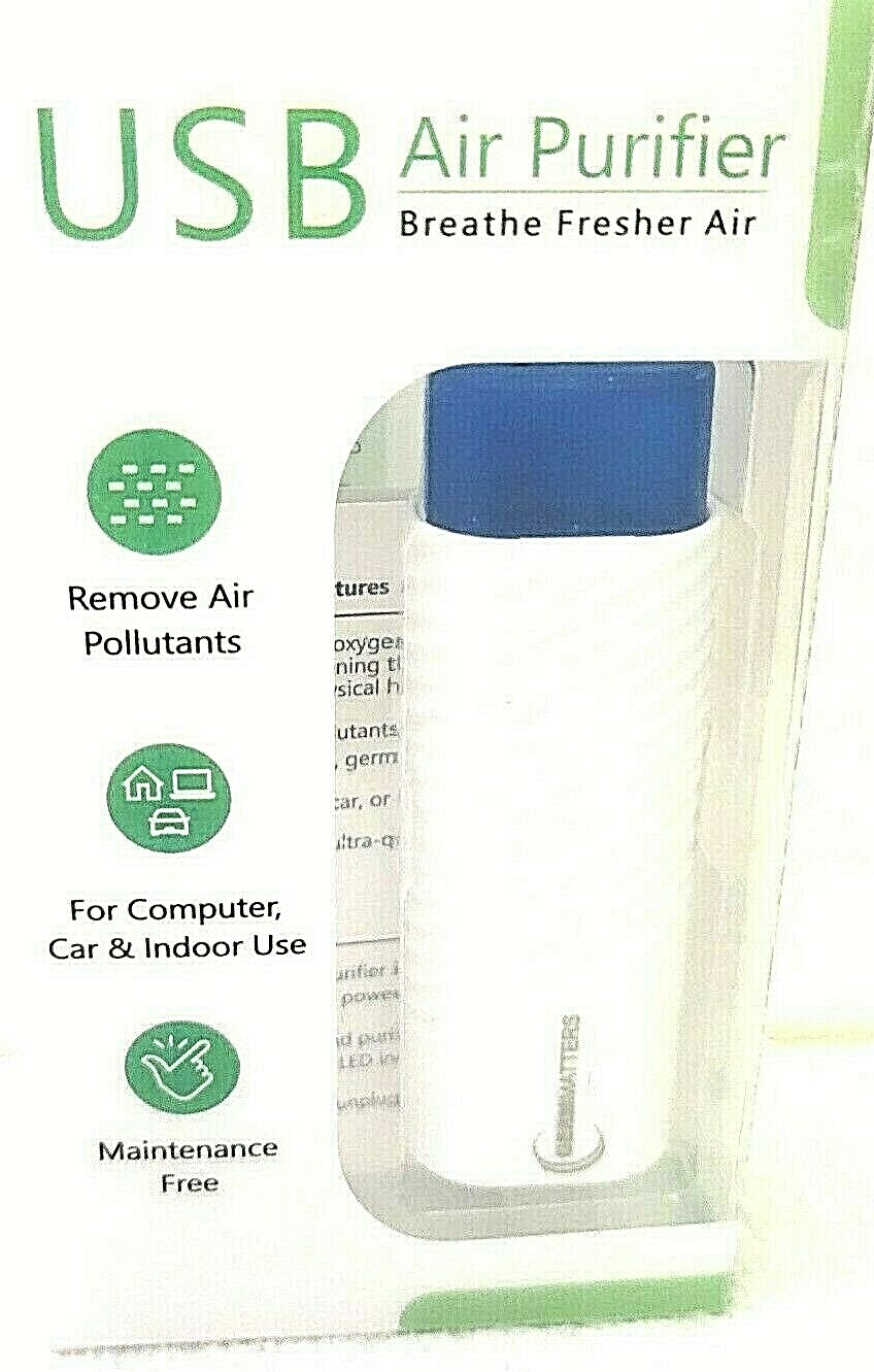 CAR-TRUCK USB Fresh Air Ionic Purifier, LAPTOP, WORKSPACE, PC FREE SHIPPING USA gallery