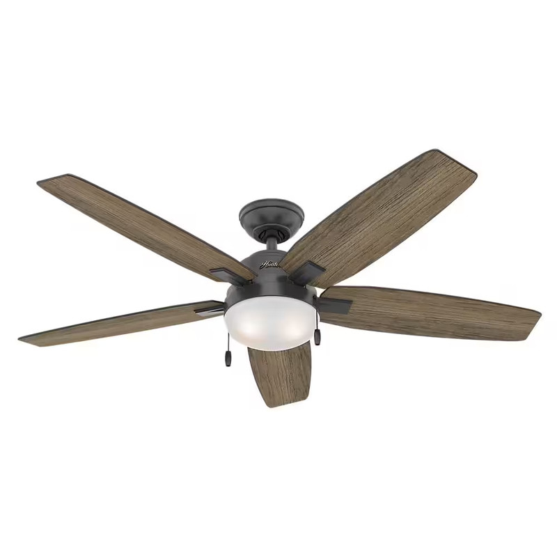 Antero 54 In. LED Indoor Matte Black Ceiling Fan with Light gallery