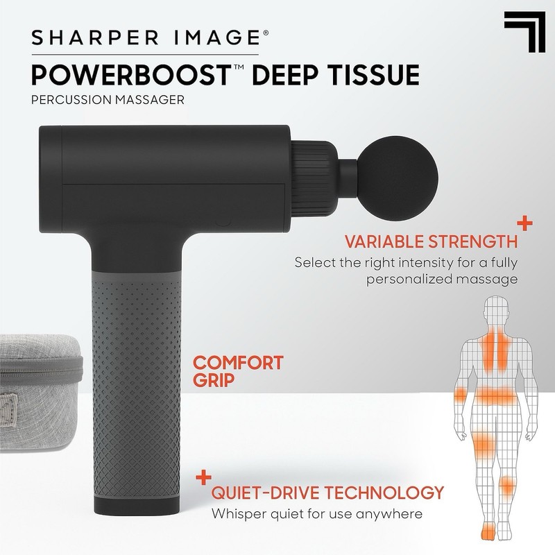 Sharper Image Powerboost® Deep Tissue Percussion Massager-New in Box gallery