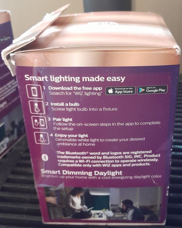Philips Daylight LED 65Watt Dimmable Smart Wi-Fi Wiz Connected Light Bulb 2 Pack gallery
