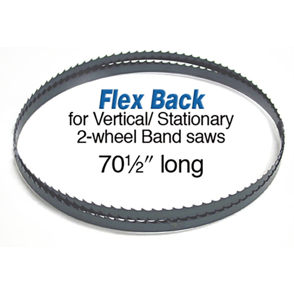 70-1/2"Olson Hard Edge Flex Back Band Saw Blade 1/2" .025" 3 HOOK FB23170DB USA gallery