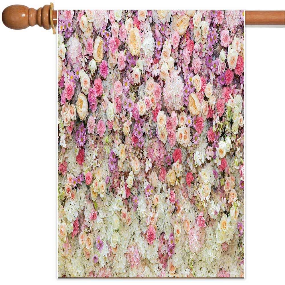 Flower Waterfall Garden Flag Patio Banner Small 12x18in，Large 28x40in gallery