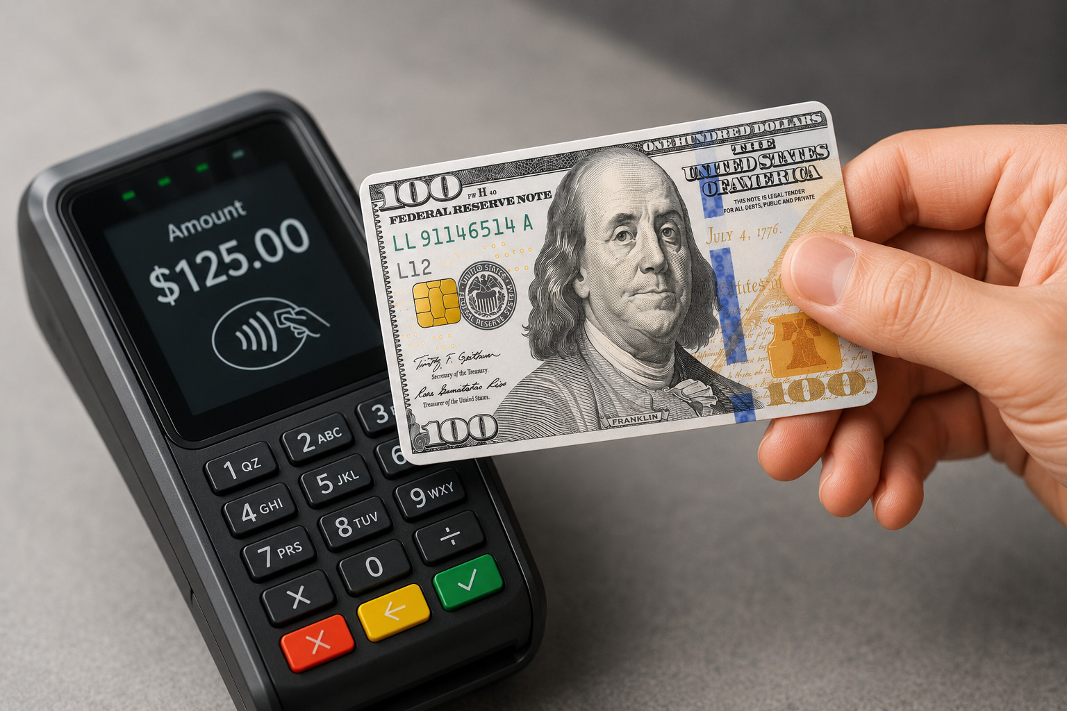 100 Dollars Bill Banknote Credit Card Skin Funny Debit Card Vinyl Sticker gallery
