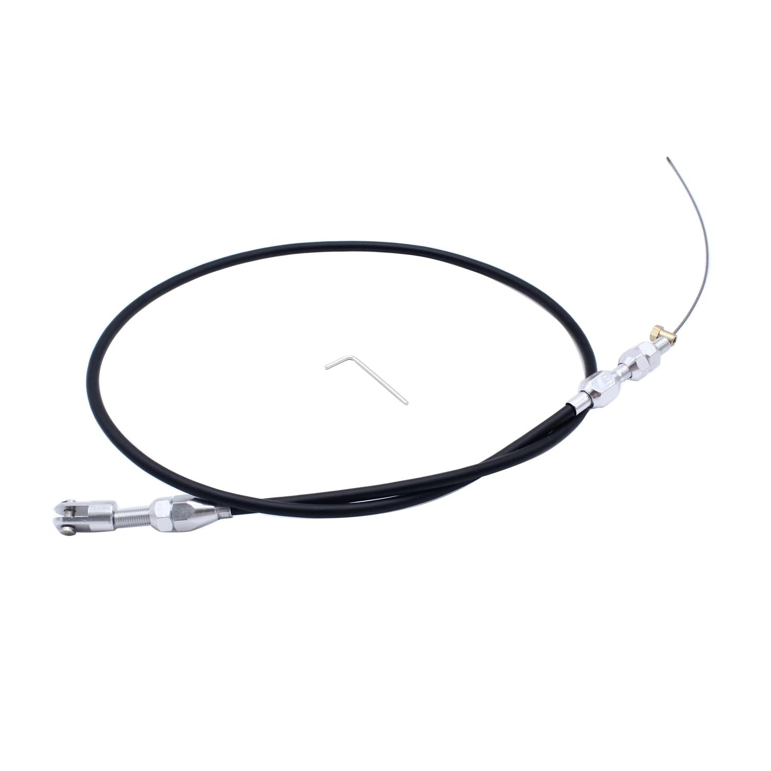 1 Set SHLPDFM Black LS Engine Throttle Cable 36" Braided Stainless Steel Thro... gallery
