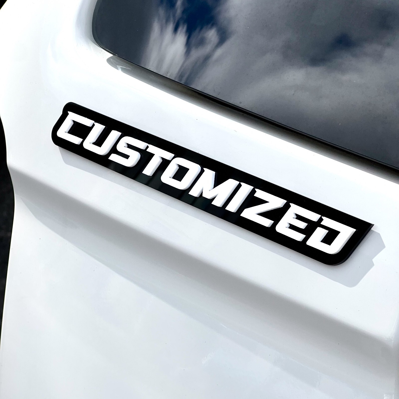 Custom Car Emblem Badge MULTI COLOR Customized Text Names gallery