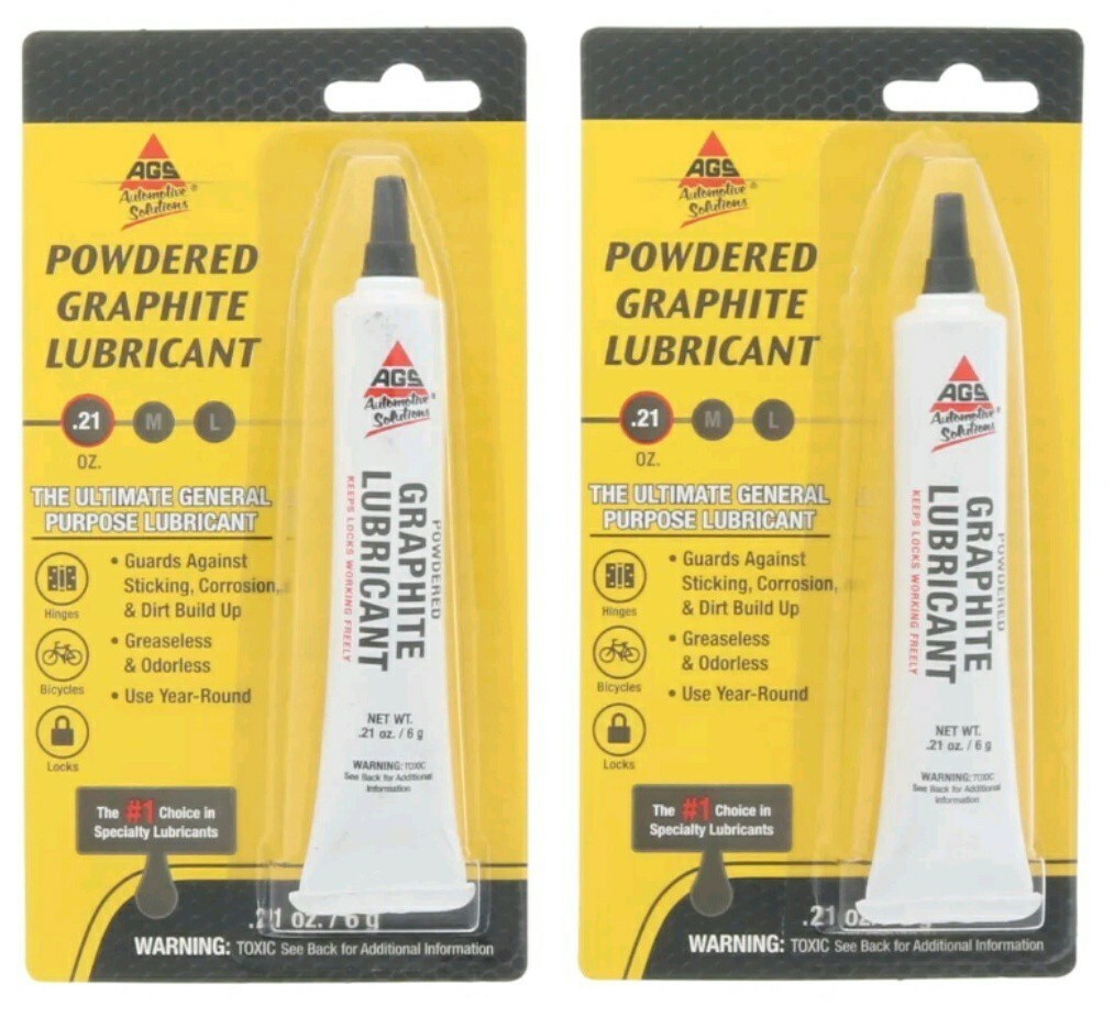(2 Cards) AGS Extra Fine Graphite Powder Dry Lubricant New gallery