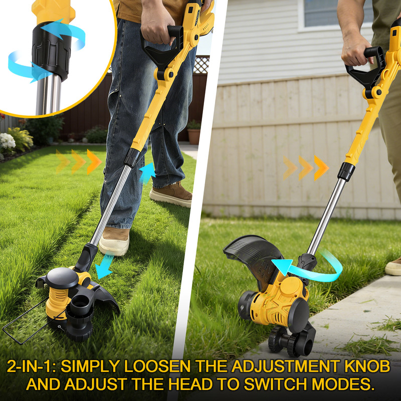 12" Cordless Weed Eater & String Trimmer & Grass Trimmer For Dewalt 20V Battery gallery