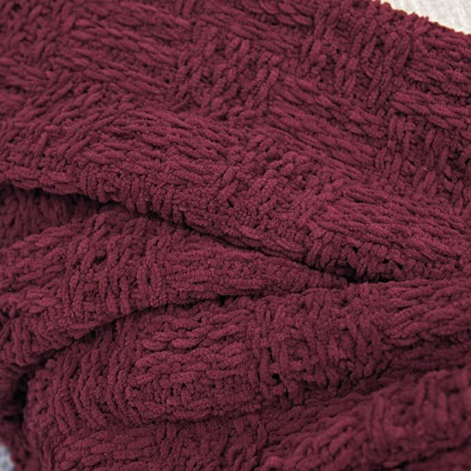 HST Cable Knit Throw Blankets with Tassels Soft Cozy Fluffy Couch Bed Sofa Decor gallery