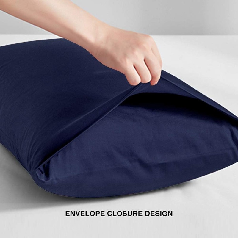 Queen Size, 4 colors Pillowcase (2 Pack) Skin Silk Pillow Case Standard Pillows gallery