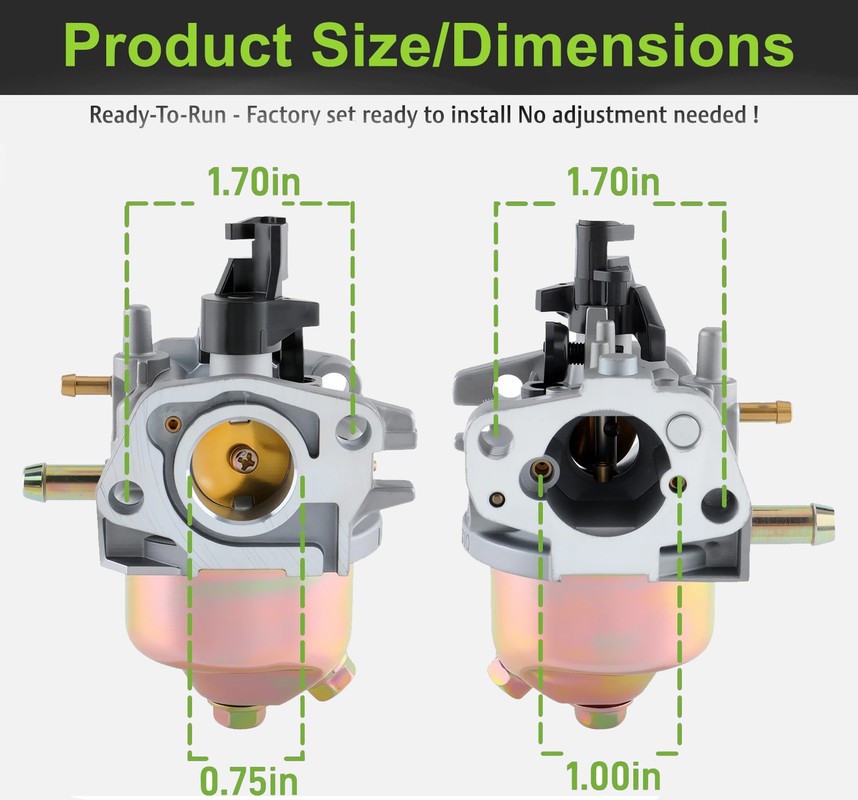 Carburetor for Powermate PFTT142 11 in. 150cc Gas Front Tine Tiller gallery