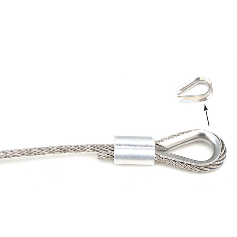 Wire Rope Clamp Thimble Simplex Duplex 1mm 2mm 3mm-10mm 304 A2 Stainless Steel gallery