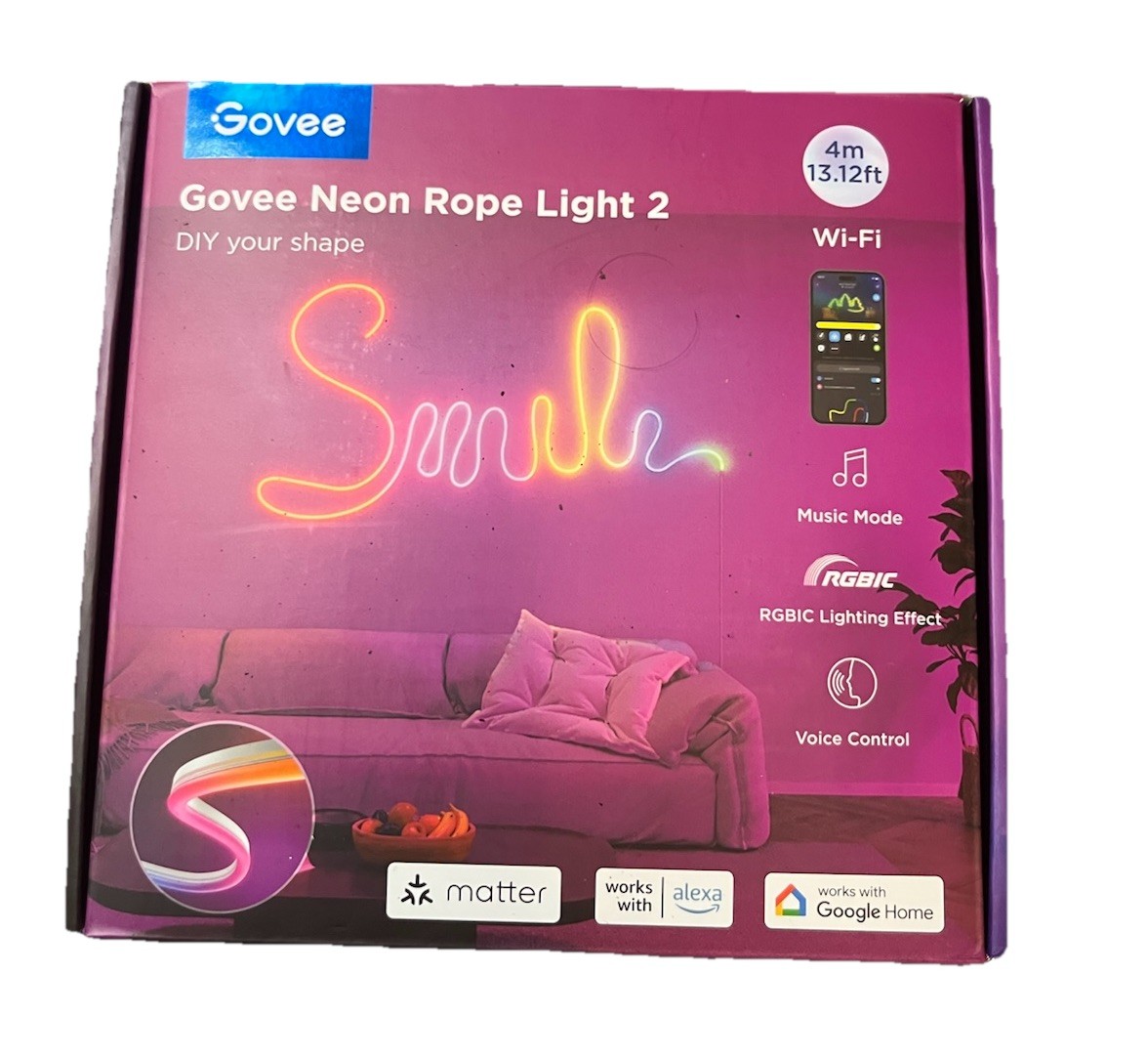 Govee Neon Rope Light 2 Smart LED Strip Light 13.2 Feet H61D4 48 Watts gallery