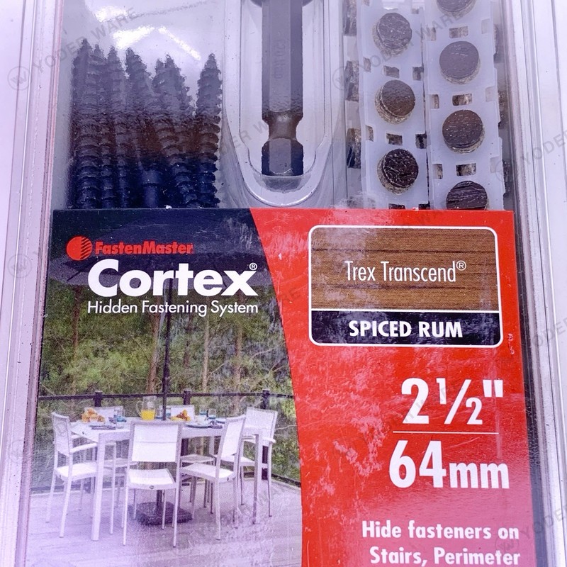 FastenMaster Cortex Trex Transcend 2-1/2" Hidden Fasteners Spiced Rum 75 Screws gallery