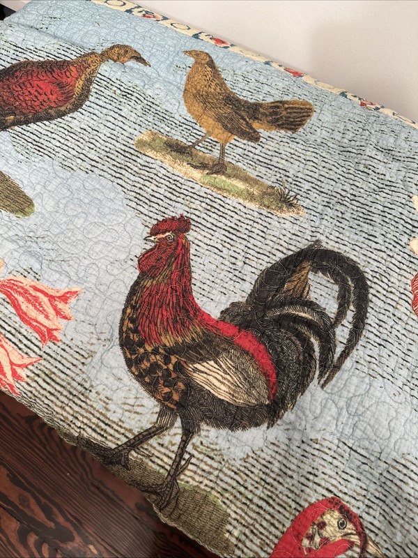 John Derian For Target Quilted Throw Bird Collage NWT Limited Edition 2025 gallery