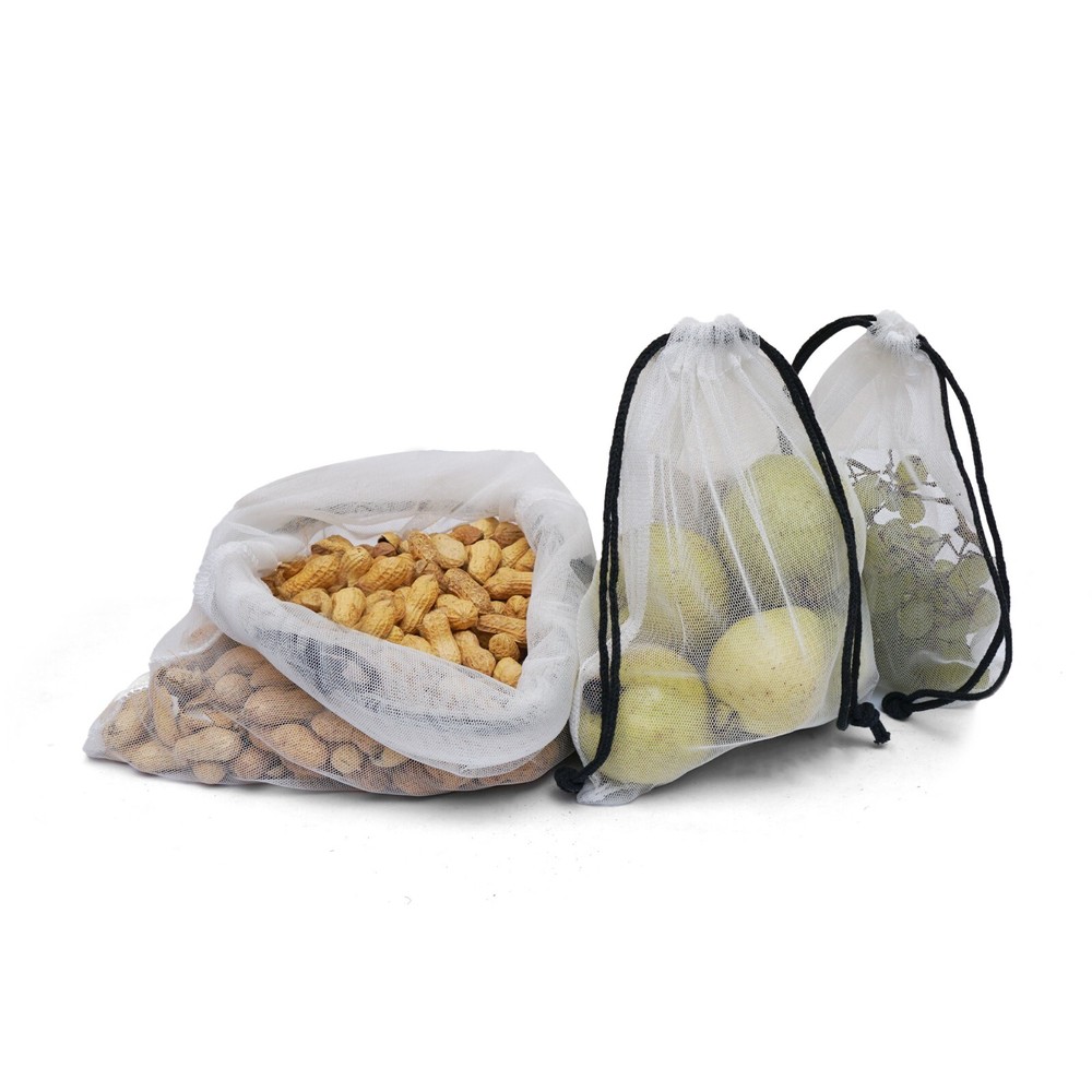 100% Polyester Mesh Drawstring Bag for everyday use - Polyester Mesh Laundry Bag