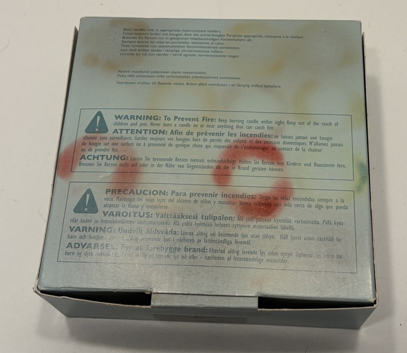 PartyLite Votive Sampler Box CS0214 Set of 16 Unused Candles Some Box Damage gallery