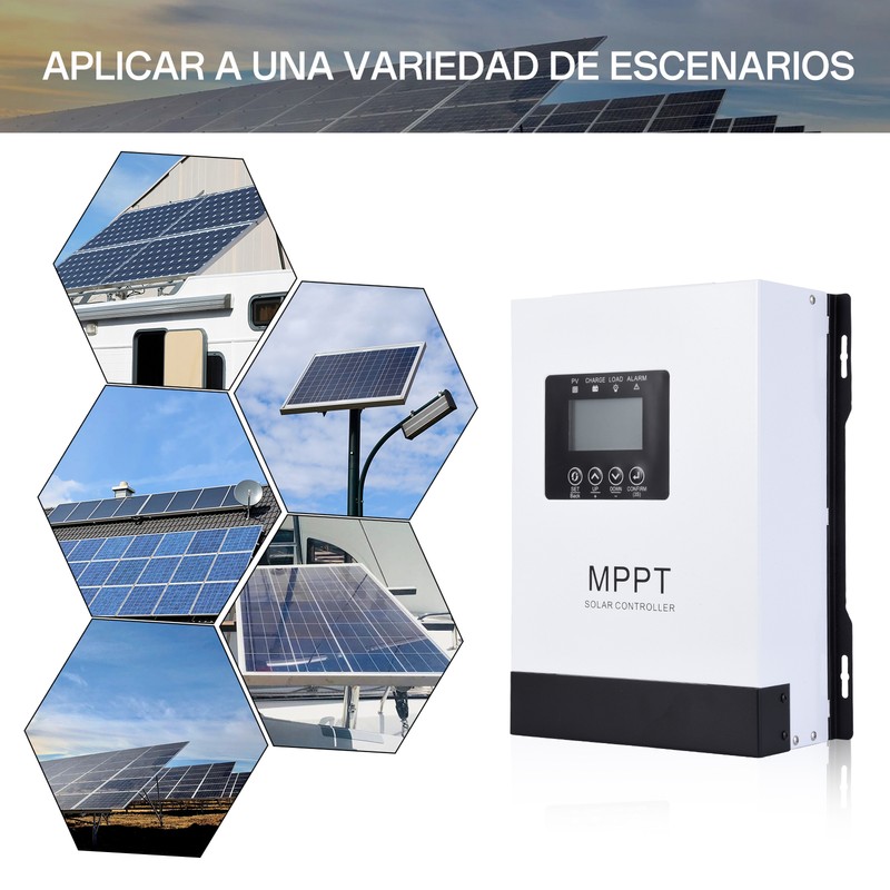 MPPT Solar Charge Controller 12V 24V 36V 48V 60V 72V 84V 96V Battery System 120A gallery