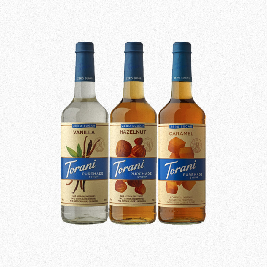 Torani 750 mL Puremade Zero Sugar Syrup 25.4 oz (select flavor below) gallery