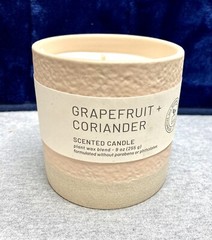 Project 62 Wellness Ceramic Grapefruit+Coriander Candle 9 Oz (Lot Of 4)