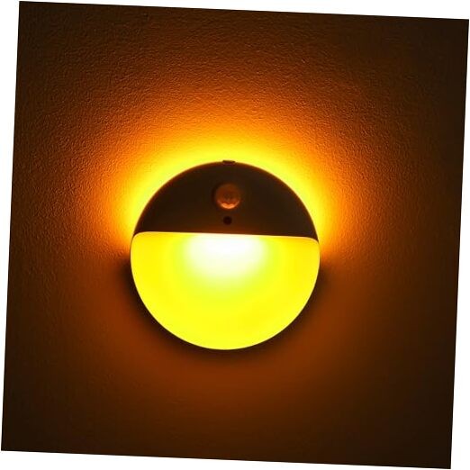 2 Pack Stair Lights Indoor, Stick on Lights, Motion Sensor Night Light, Amber gallery