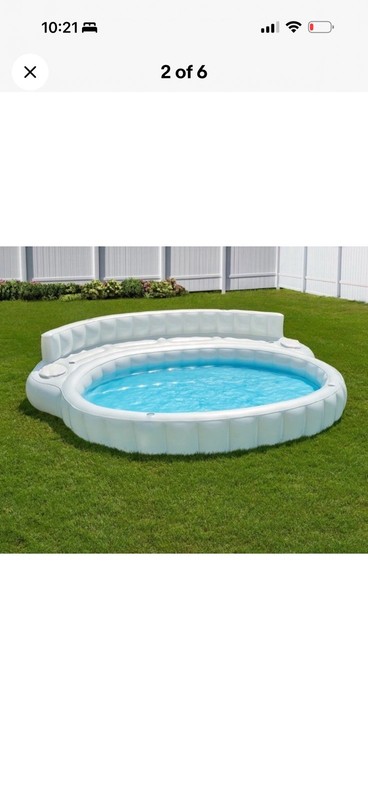 Member's Mark Oversized Inflatable Sofa Pool - White 2 Day Shipping! gallery