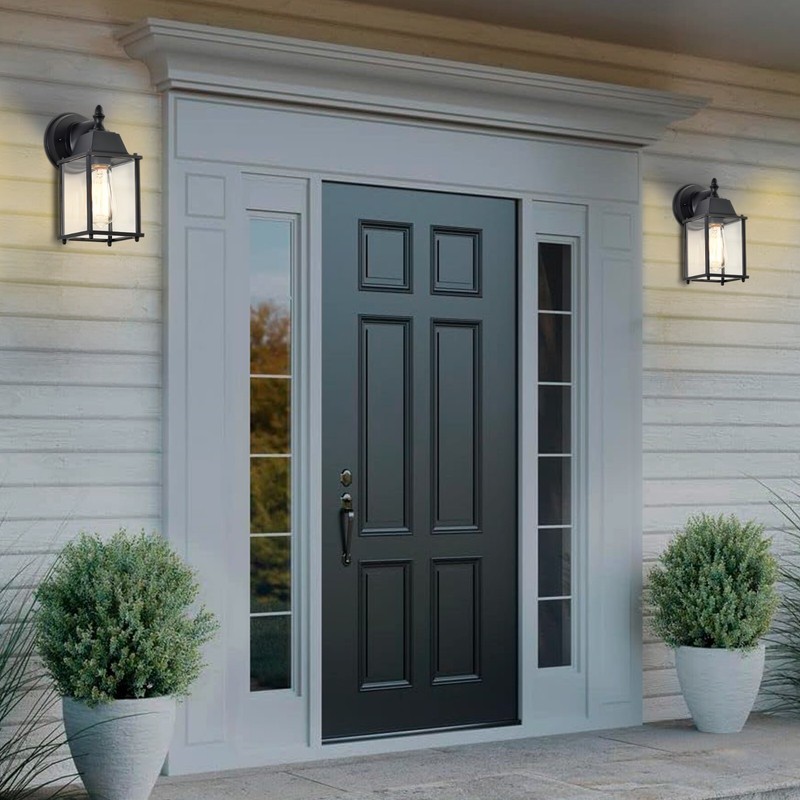 Outdoor Wall Light Fixtures 1 Pack Outdoor Lights Black porch lights gallery