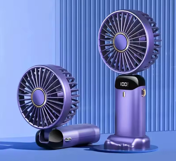 Mini USB Rechargeable Fan 1200mAh Portable Desk Handheld Fan gallery