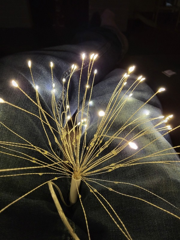Hanging Starburst Sphere Light Firework Replica Battery Operated 8 Modes gallery