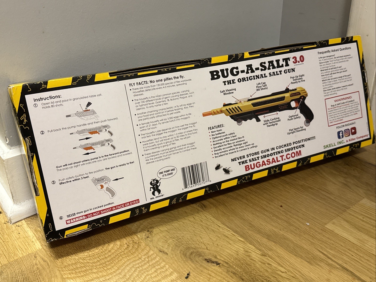 Bug-A-Salt 3.0 Yellow Edition Fly Gun New In Box With High Performance Salt gallery