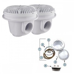 2 Pack – Dual Main Bottom Drain Kit For Above Ground Swimming Pools