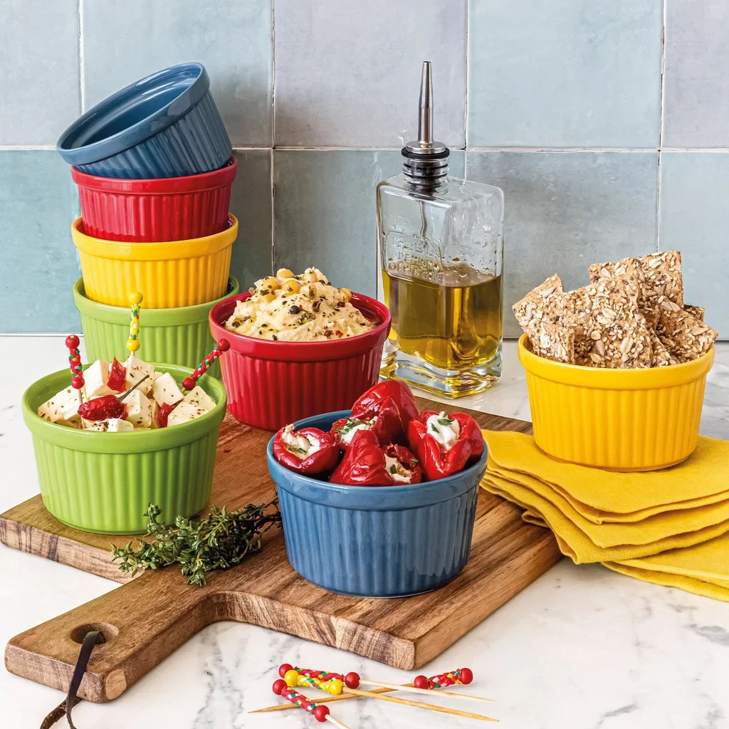 Cook Serve 8-piece Ramekin Set by Overandback 295.7mL (10 fl oz each) gallery