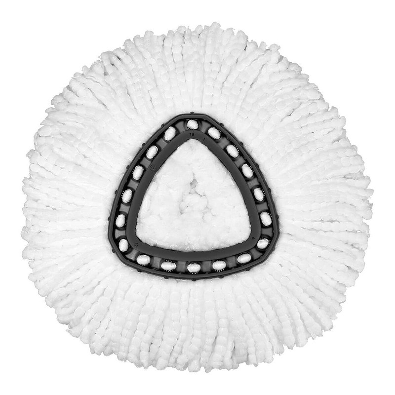 Reusable 360 Degree Replacement Mop Head, Triangular Microfiber Mop Pad gallery