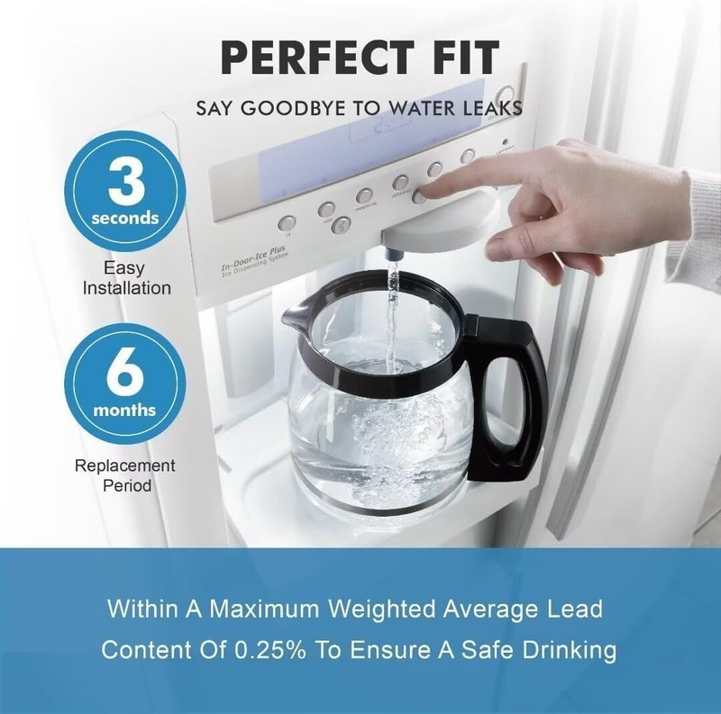 3 Pack Refrigerator Water Filter Replacement for Frigidaire ULTRAWF Kenmore 9999 gallery