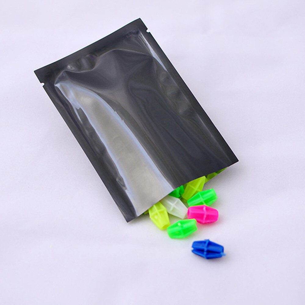 100pcs Double-Sided Black Mylar Foil Sample Open Bags Heat Sealable ~2.3x3.5in gallery