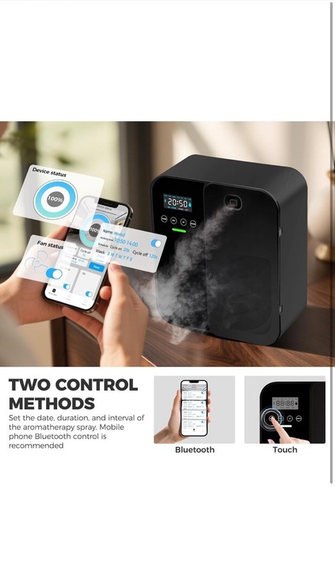 Smart Waterless Diffuser 5000 Sq.Ft 35DB 7 Day Timer & App Control NEW DENTED BO gallery