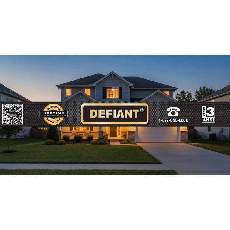Defiant Brandywine Polished Brass Single Cylinder Keyed Entry Project Pack gallery