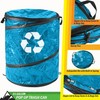 Wakeman Collapsible Trash Can - Pop Up 44-Gallon Outdoor 44 gallons, Blue gallery