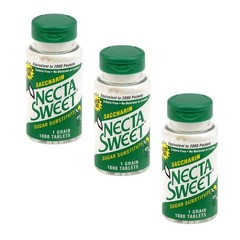 Necta Sweet 1-Grain Saccharin Tablets – Zero-Calorie 1 Count (Pack of 3)
