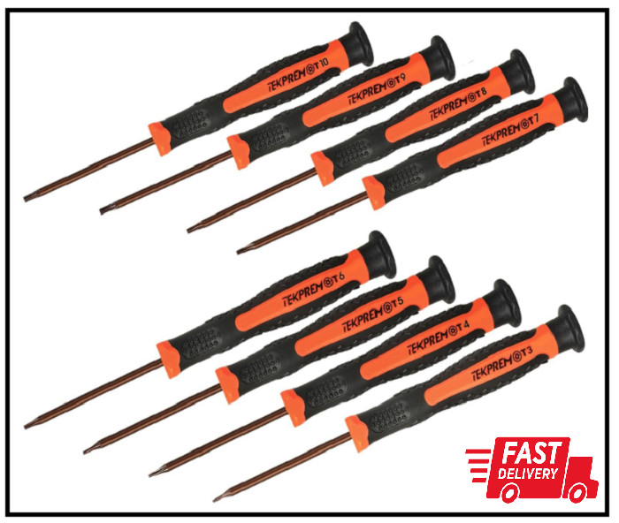 8 in 1 Small Torx Screwdriver Set with T3 T4 T5 T6 T7 T8 T9 T10 Torx Security Bi gallery
