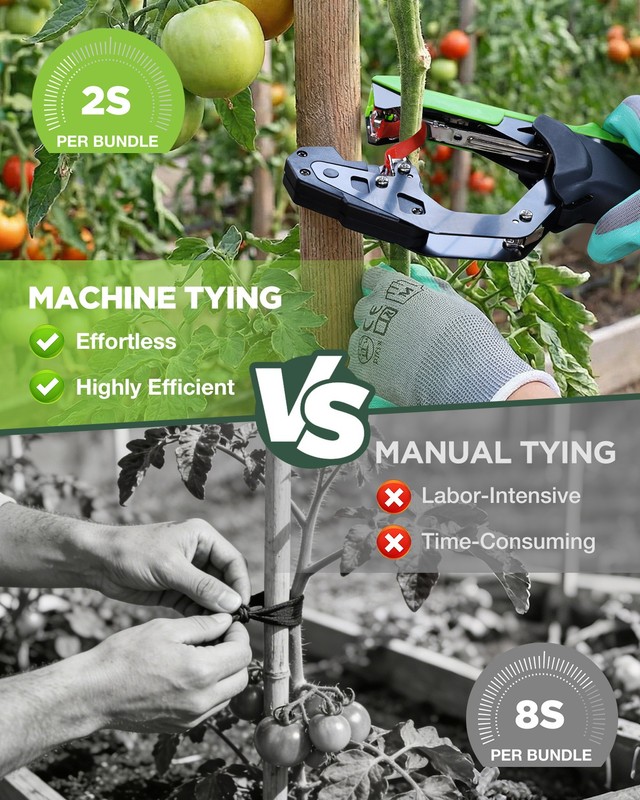 WORKPRO Plant Tying Machine Lightweight Tape Gun for Tying Vines & Support Plant gallery