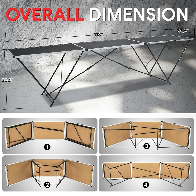 66LB Convenient Compact Multifunction Measurement Foldable Steel Work Bench gallery