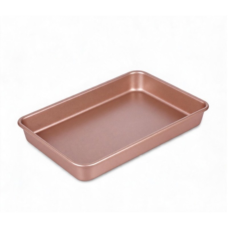 Carbon Steel Baking Tray Rectangular Easy Release Oven Safe 27.5x23x4.8cm gallery