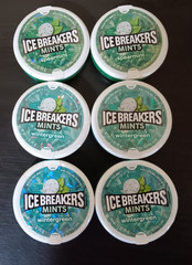 6 Wintergreen + 2 Spearmint Ice Breakers