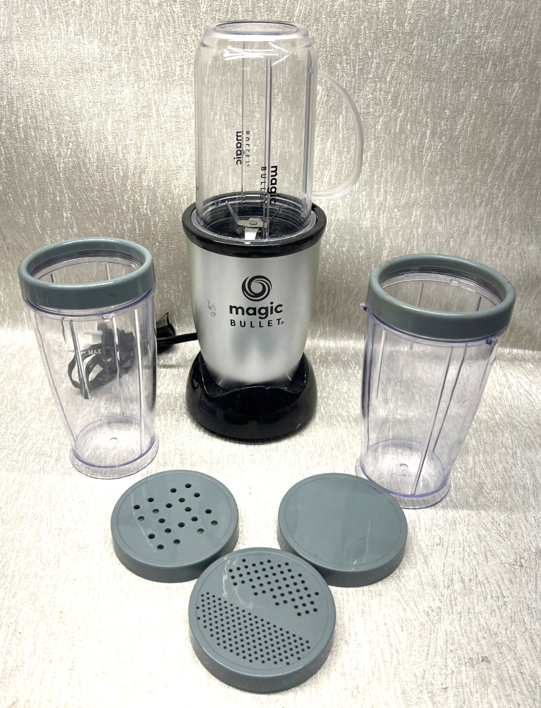 Magic Bullet MBR-1101 Single Speed Silver Jar Blender gallery