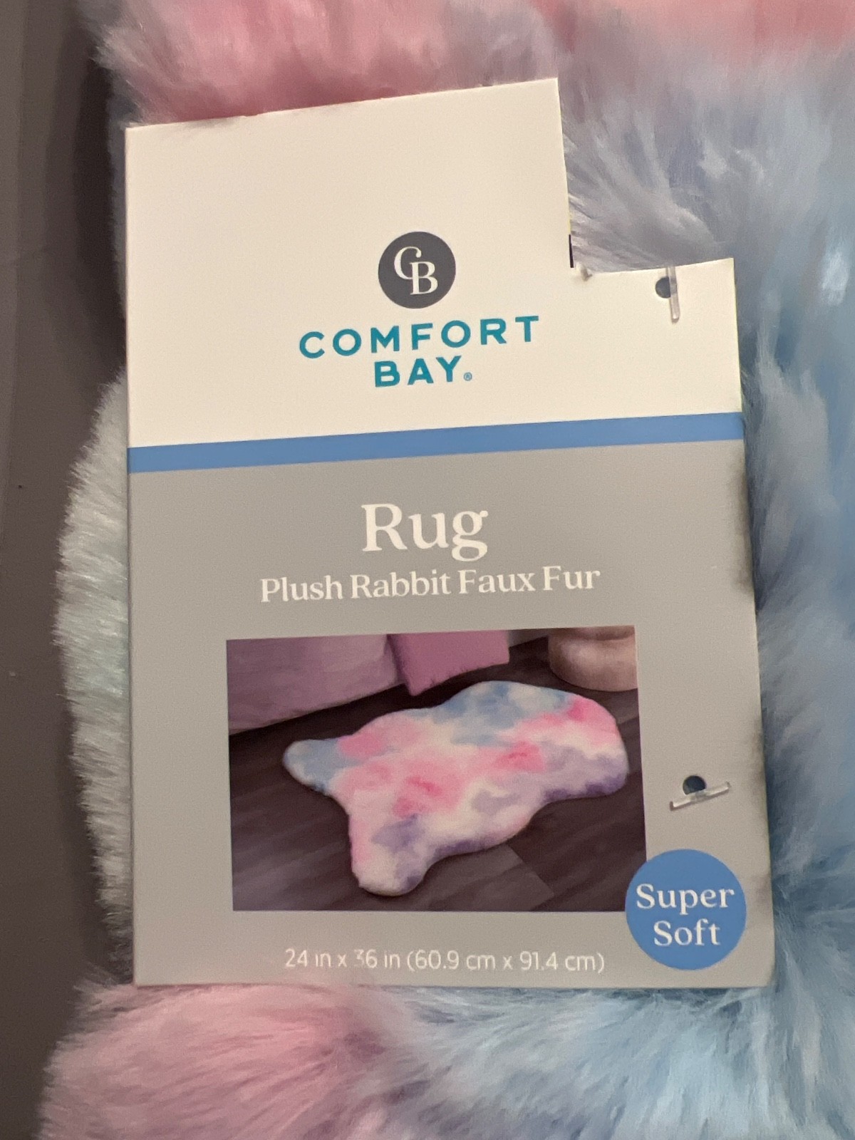 Plush Rabbit Faux Fur Rug Extremely Soft 24"*36" Comfort Bay gallery