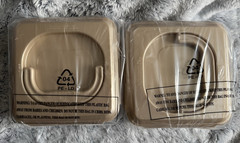 Lock n Lock 10 pc Square Nestable with 2 Handle Lids GOLD Golden Sand NEW