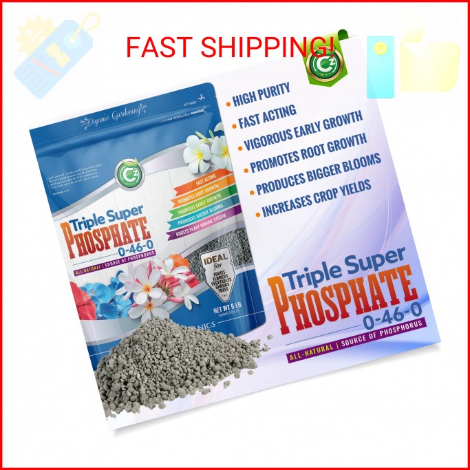 Triple Super Phosphate 0-46-0 Fertilizer - Made in USA - Bloom Booster - TSP Pur gallery