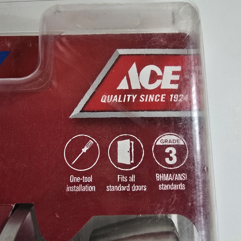 ACE Hardware Tulip Bed & Bath Privacy Door Knob Stainless Steel Lockset New gallery