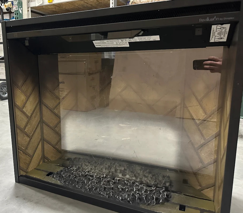Dimplex Revillusion® 30" Built-in Electric Firebox (Model: RBF30) (Herringbone) gallery