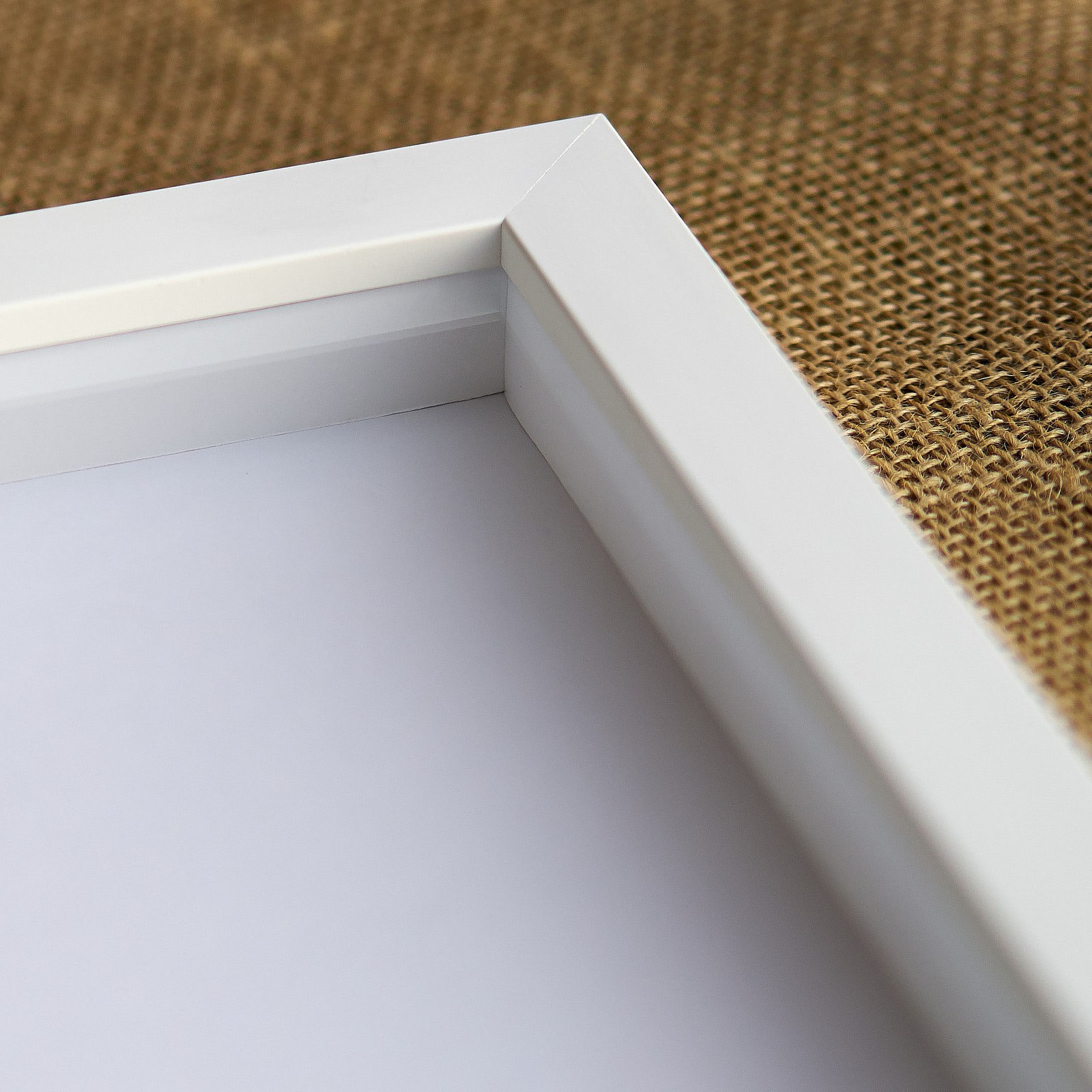 24x36 Shadow Box Frame White | 1 Inches Deep Real Wood Contemporary Shadowbox Di gallery